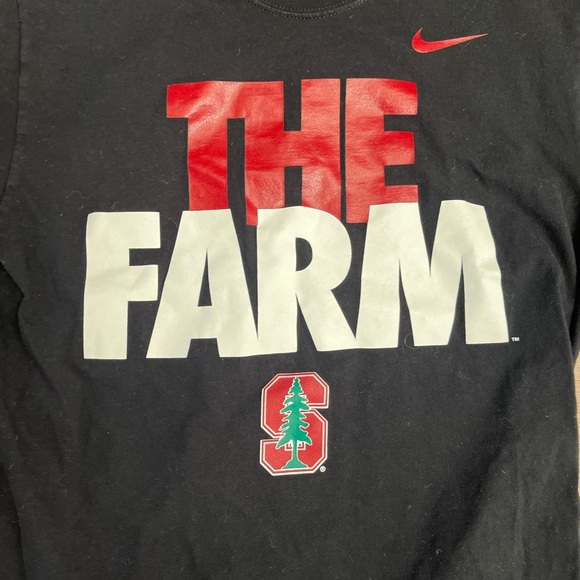 🏷️ Nike Mens tshirts 2 total Sz large Stanford university gray drifit SS - Picture 3 of 7